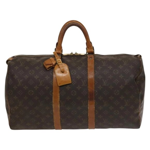 LOUIS VUITTON Monogram Keepall 50 Boston Bag M41426 LV Auth 134394 - Picture 10 of 16